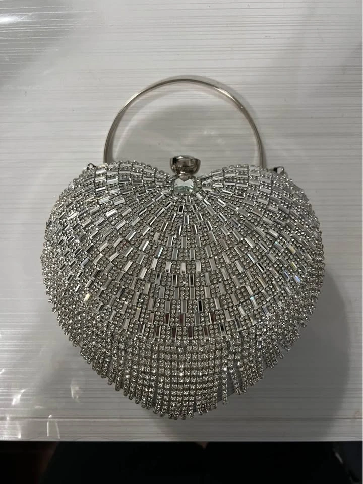 Silver purse (clutch) - photo 2