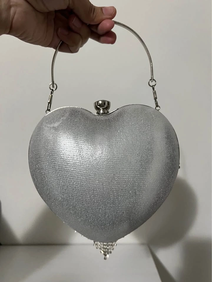 Silver purse (clutch) - photo 3