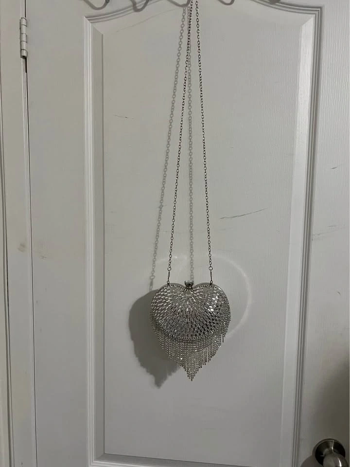 Silver purse (clutch) - photo 4