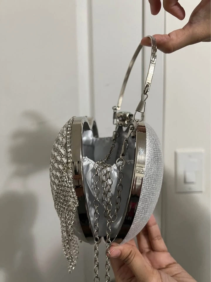 Silver purse (clutch) - photo 5