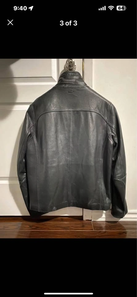 Calvin Klein - Men’s Leather jacket. Black, Size Small - photo 3