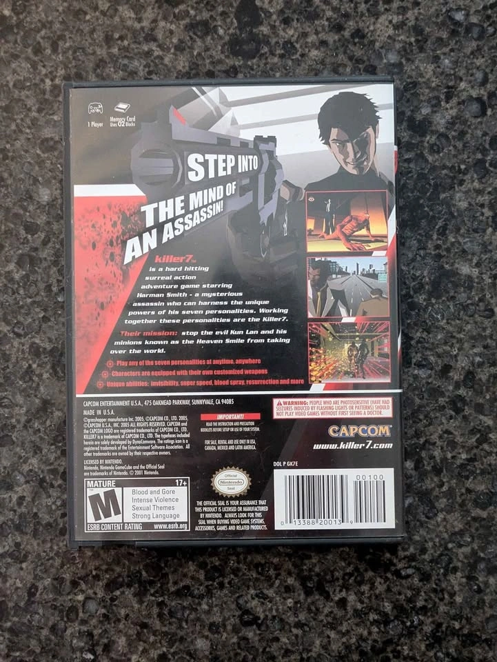 Killer7 - Nintendo GameCube - CIB - Complete - Capcom - photo 4