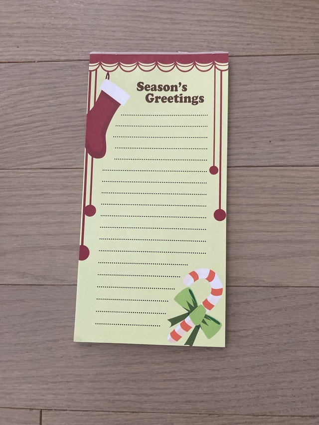 ⚽️Season's Greetings Notepad