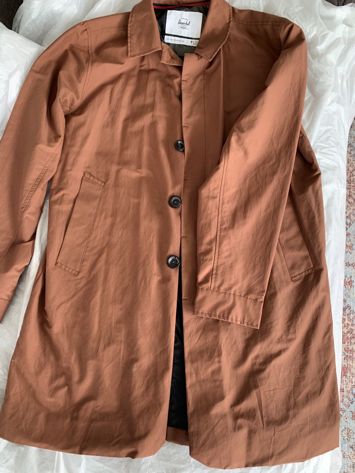 Herschel Supply Co. Men's Trench Brown - Water Resistant Jacket