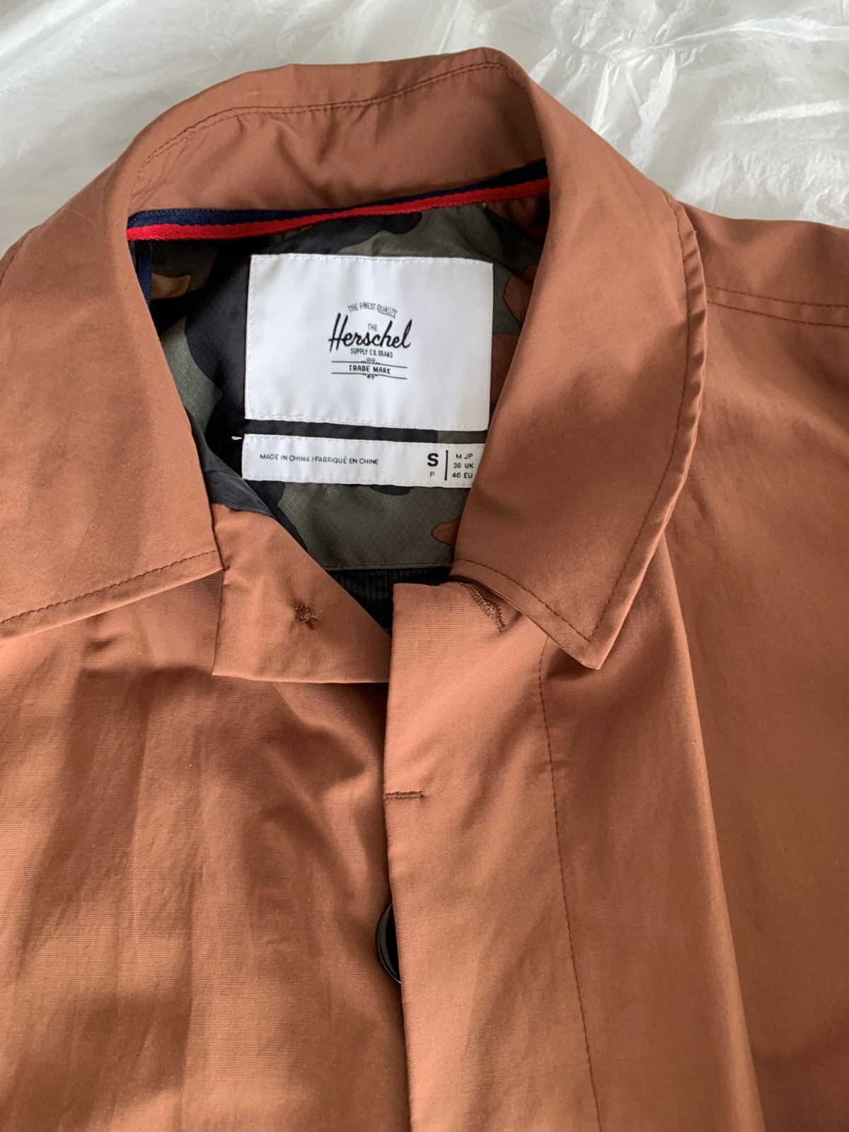 Herschel Supply Co. Men's Trench Brown - Water Resistant Jacket - photo 2
