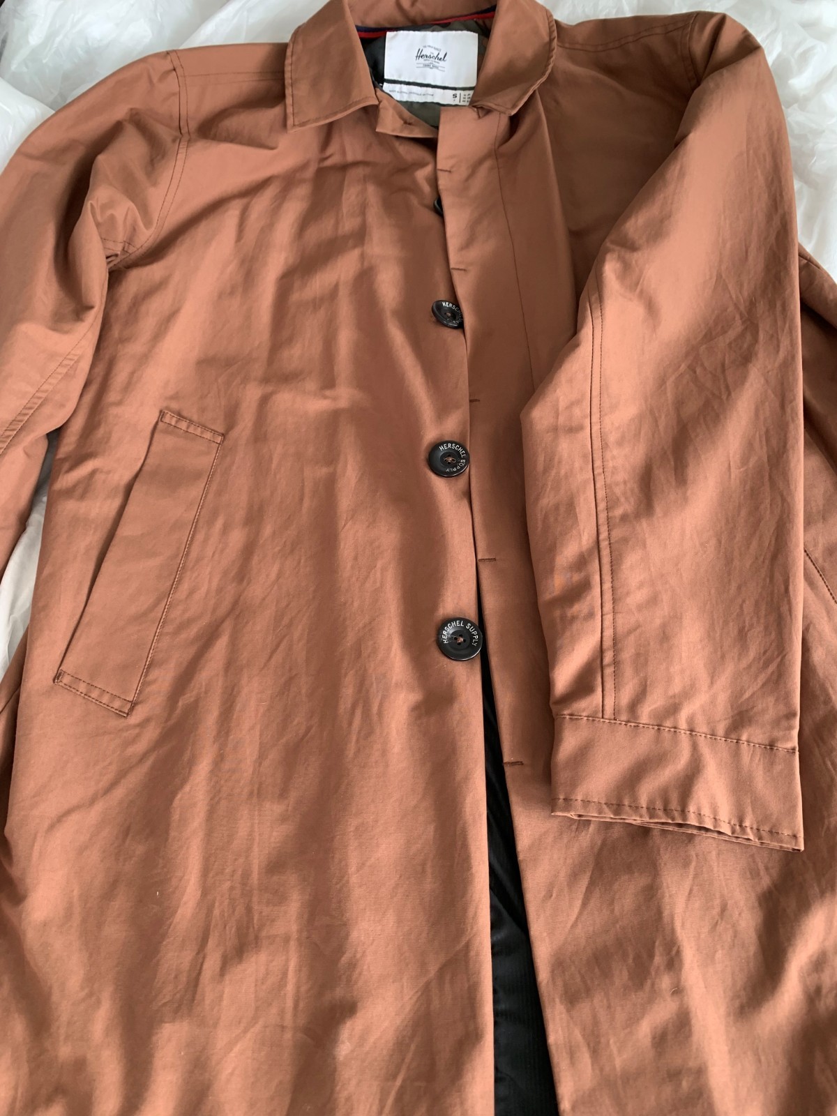 Herschel Supply Co. Men's Trench Brown - Water Resistant Jacket - photo 3