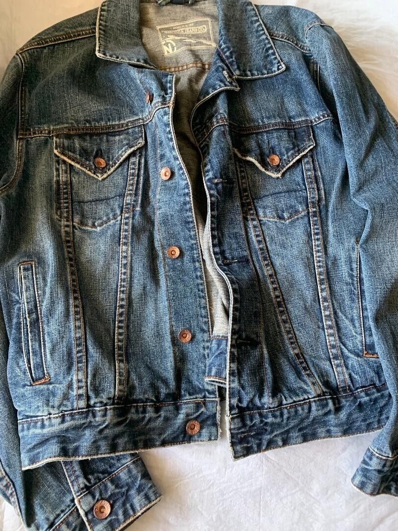 Nautica Men’s Denim Blue Jean Jacket Size - Large