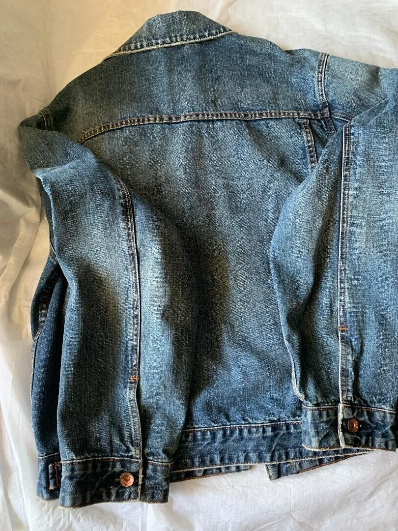 Nautica Men’s Denim Blue Jean Jacket Size - Large - photo 3