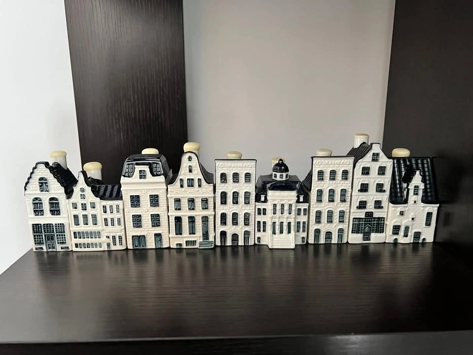 Vintage KLM Delft Blue Dutch Houses - Collection of 17 (Bols) - photo 3