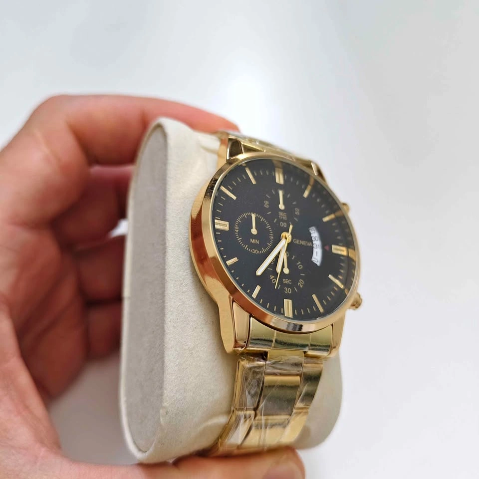 Classic Casual Gold Metal Watch ⌚ - photo 3