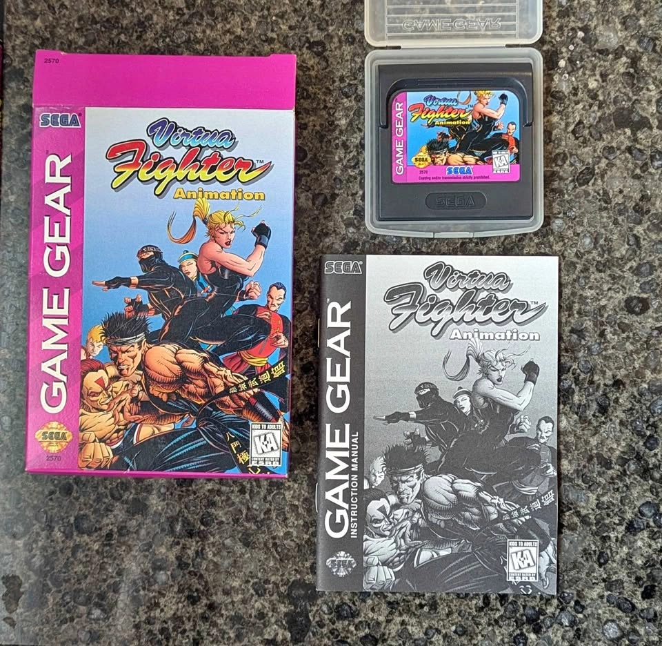 Virtua Fighter Animation (Sega Game Gear) Complete CIB Game