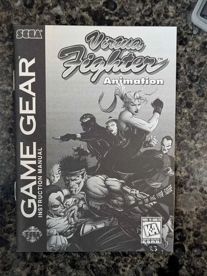 Virtua Fighter Animation (Sega Game Gear) Complete CIB Game - photo 5