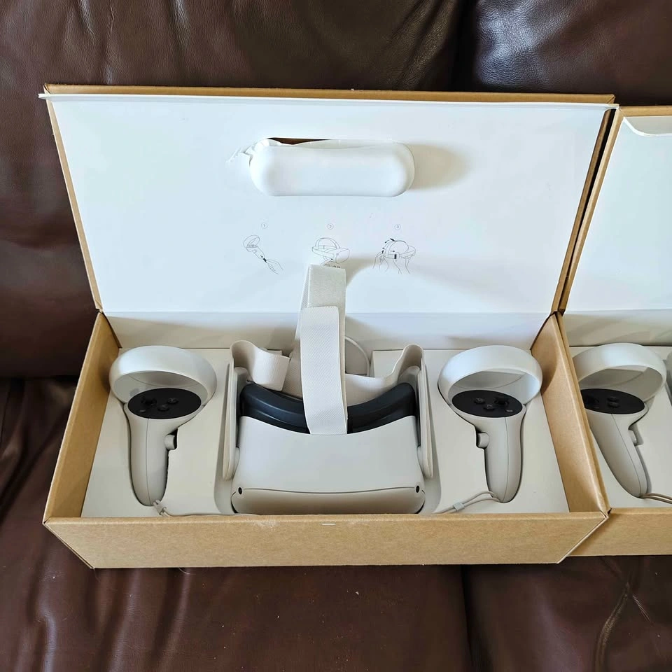 TWO Oculus Meta Quest 2 VR Headsets – Like New! - photo 3