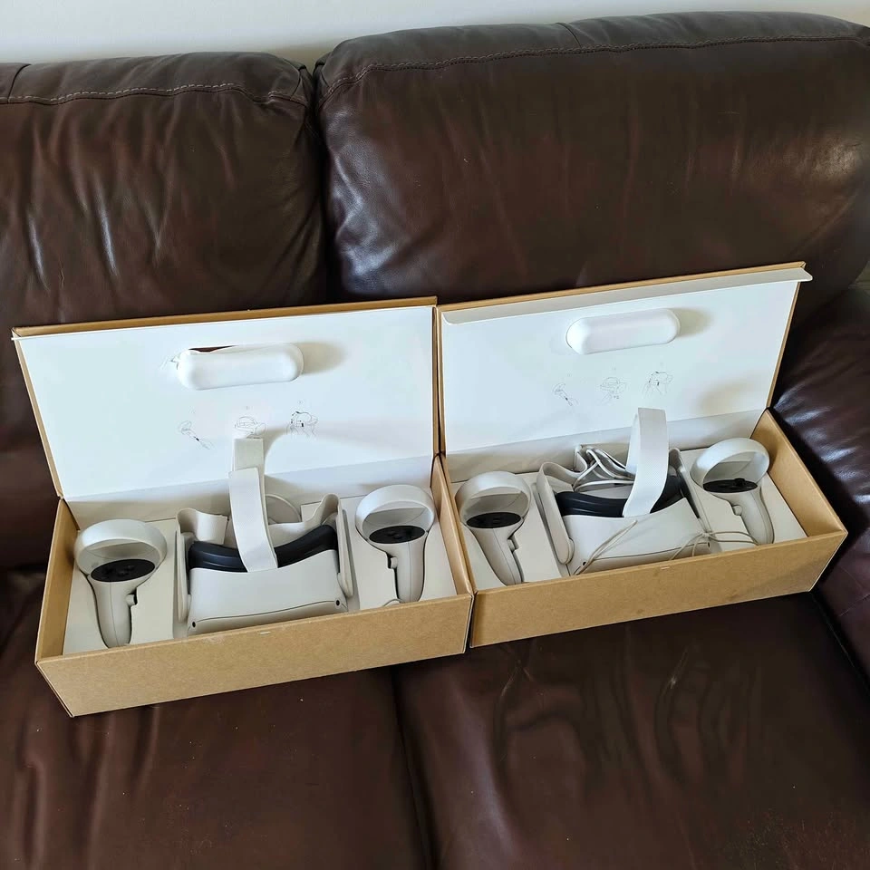 TWO Oculus Meta Quest 2 VR Headsets – Like New! - photo 4