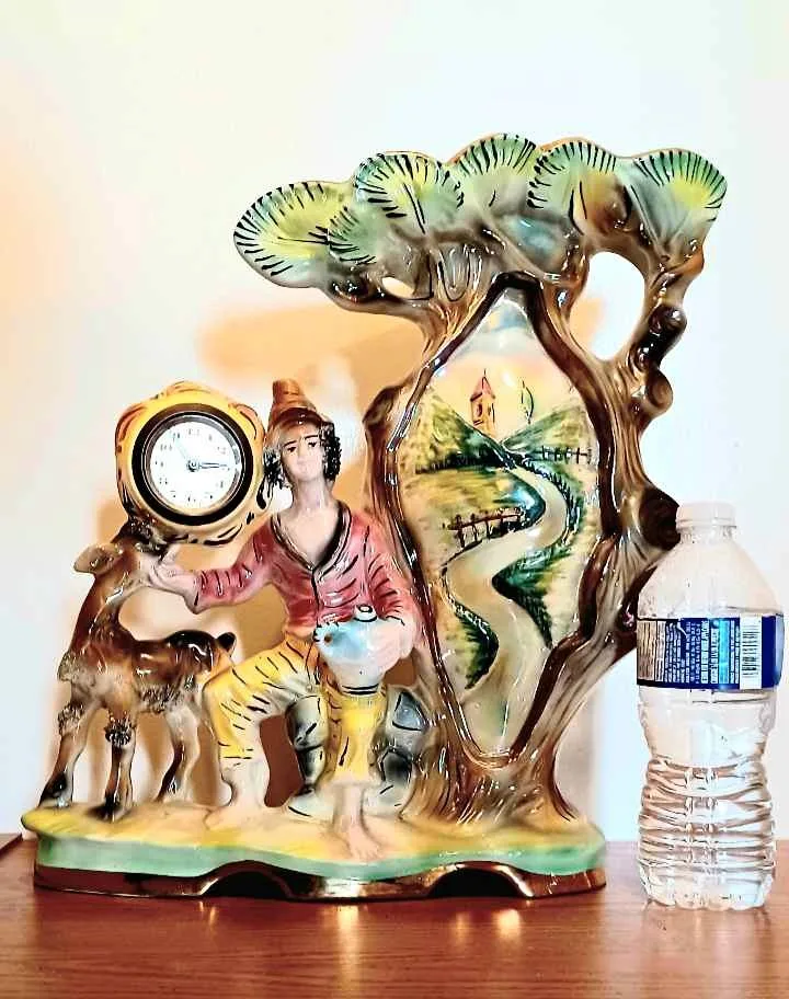 Vtg Rare Italian Fermenton Hand Painted Vase thumbnail