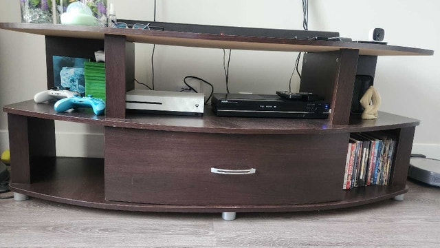 Modern Curved Media Console