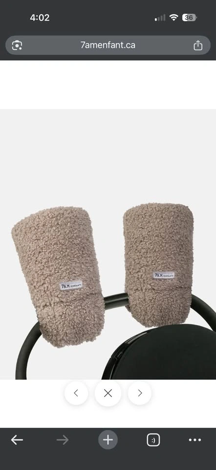 New 7AM Enfant WARMMUFFS - TEDDY - photo 5