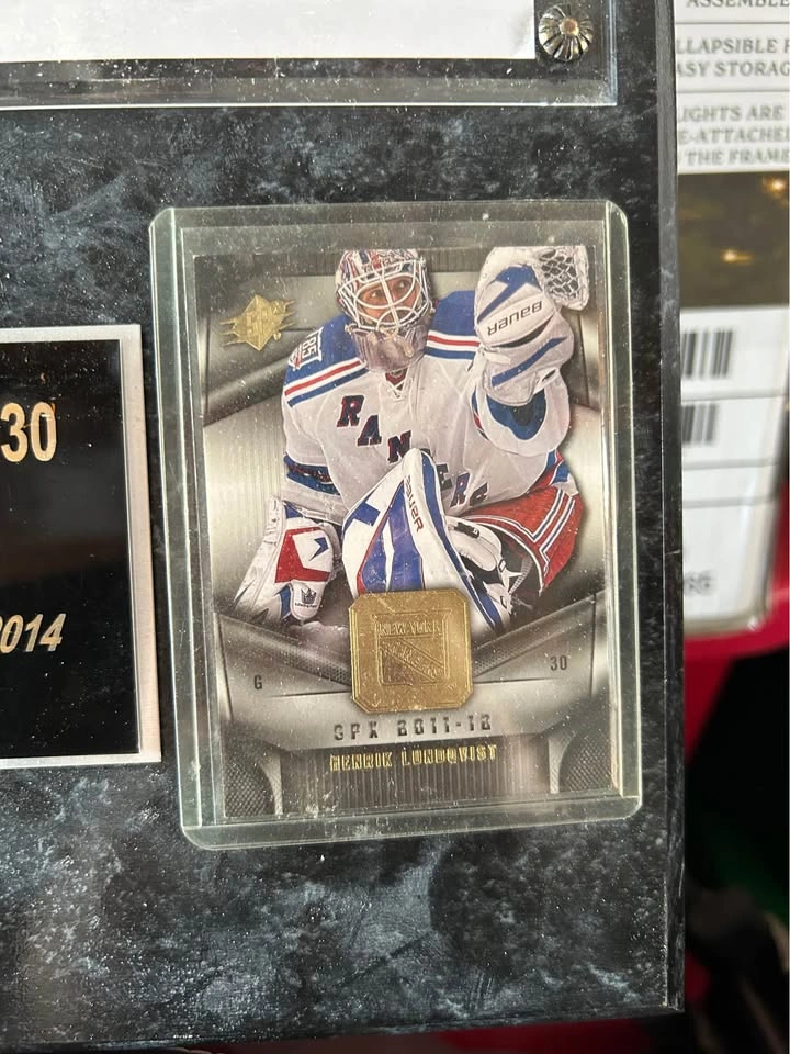 Henrik Lundqvist New York Rangers NHL Plaque with 90s Rangers Pr - photo 3