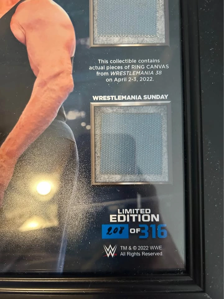 WWE Stone Cold Steve Austin WrestleMania 38 Commemorative Plaque - photo 3
