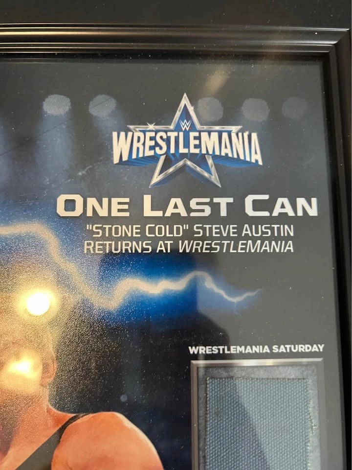 WWE Stone Cold Steve Austin WrestleMania 38 Commemorative Plaque - photo 4