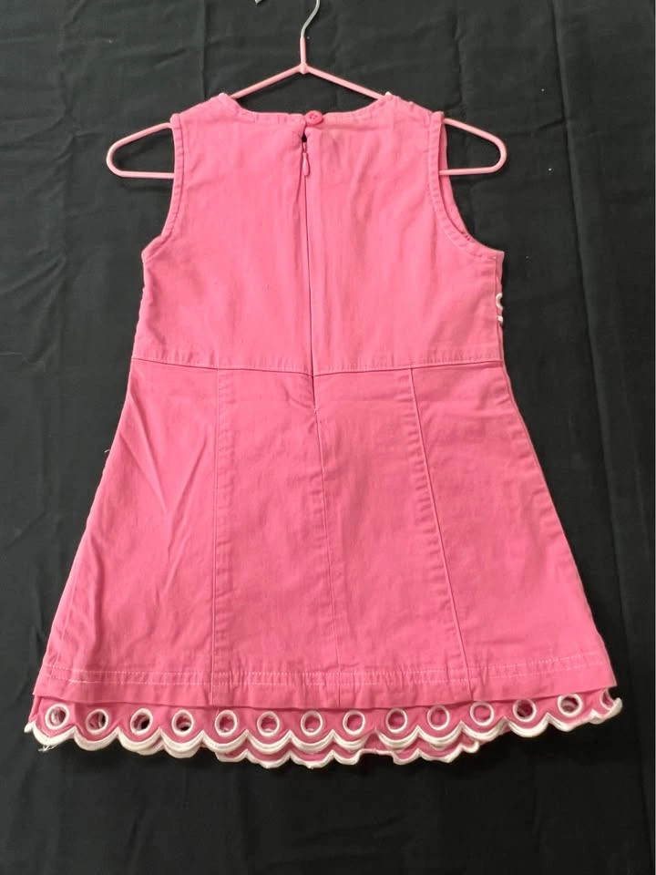 ⚽ Pink embroidered dress- Size 24 Months - photo 2