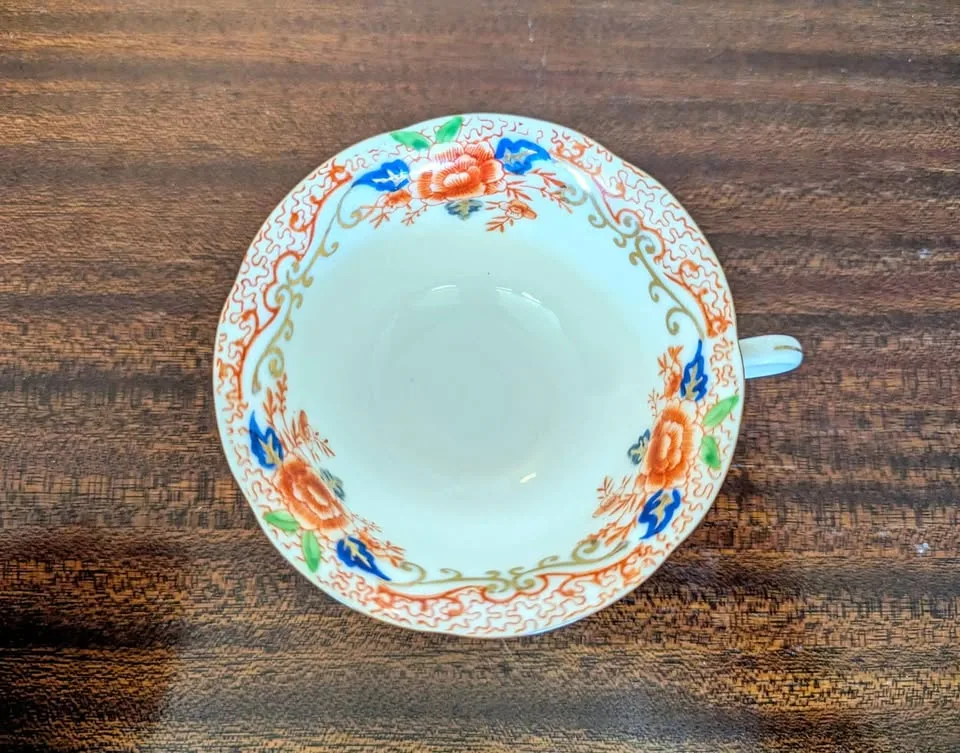 Antique Hand-painted Teacup and Saucer set image indicator(3)