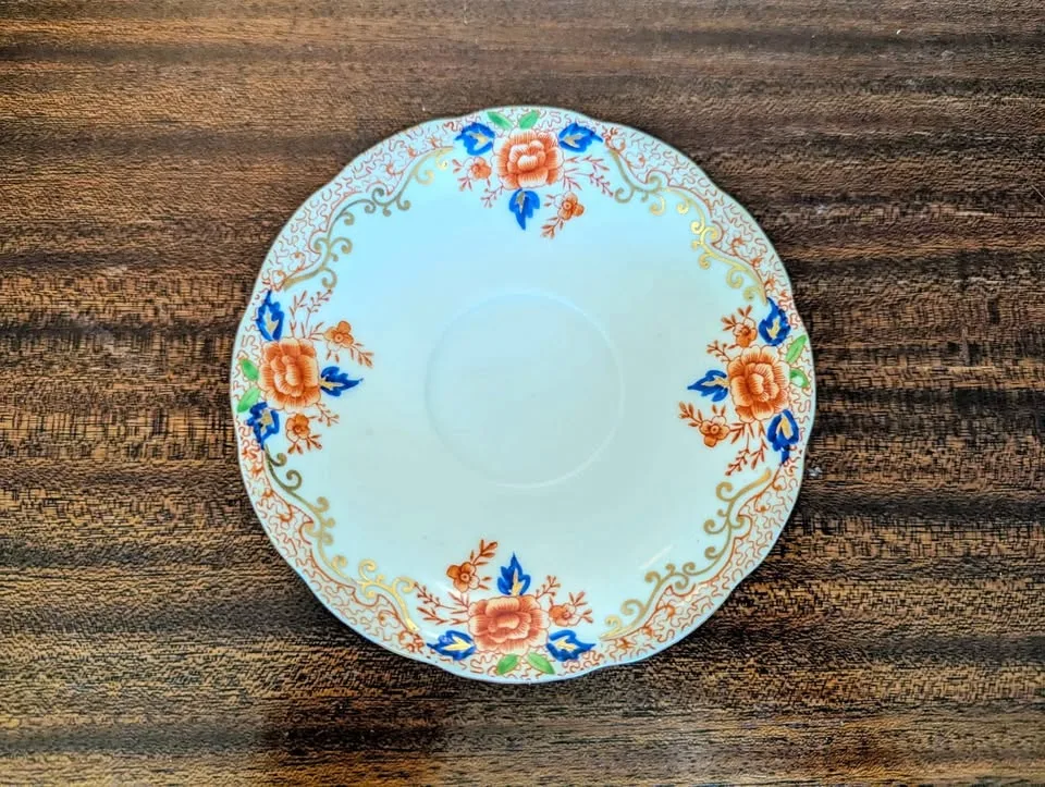 Antique Hand-painted Teacup and Saucer set image indicator(4)