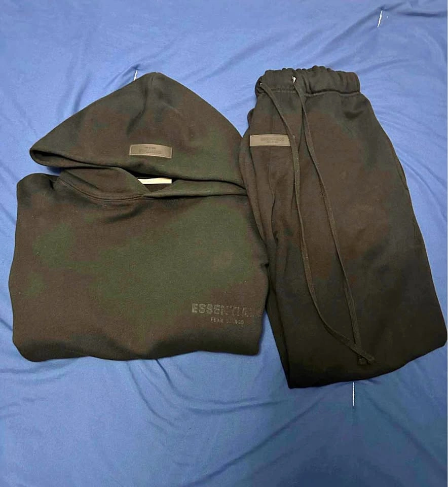 Essentials Black Tracksuit