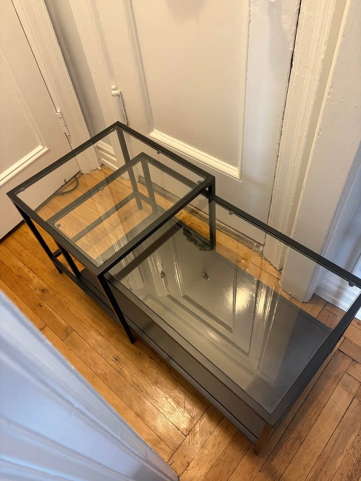 Glass coffee tables (nested) - photo 3