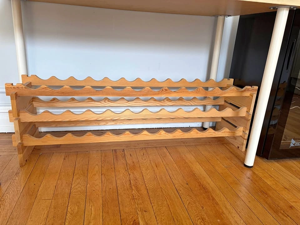 Wooden wine racks
