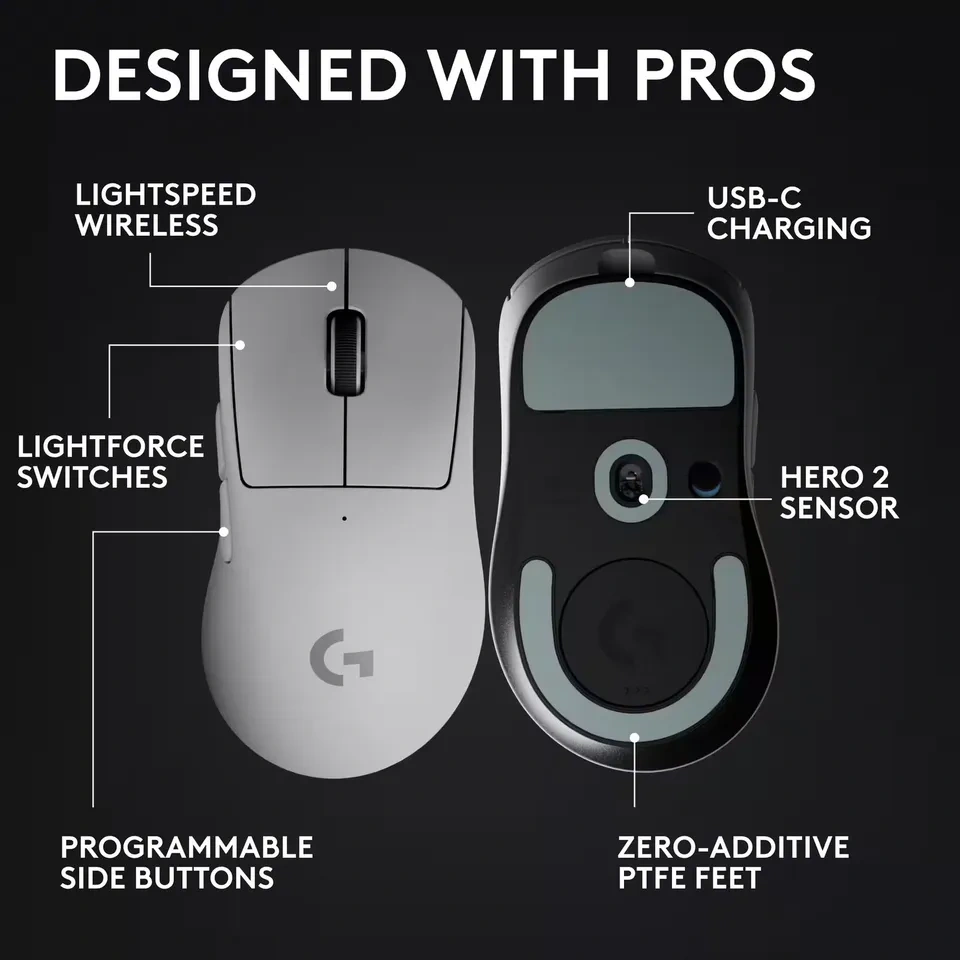 Logitech G PRO X Superlight 2 DEX white color - photo 4
