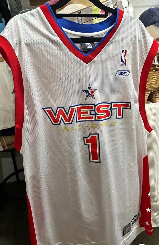 ⚽ Basketball White Jersey- L
