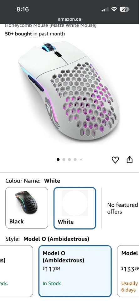 Glorious Model O wireless gaming mouse - photo 2
