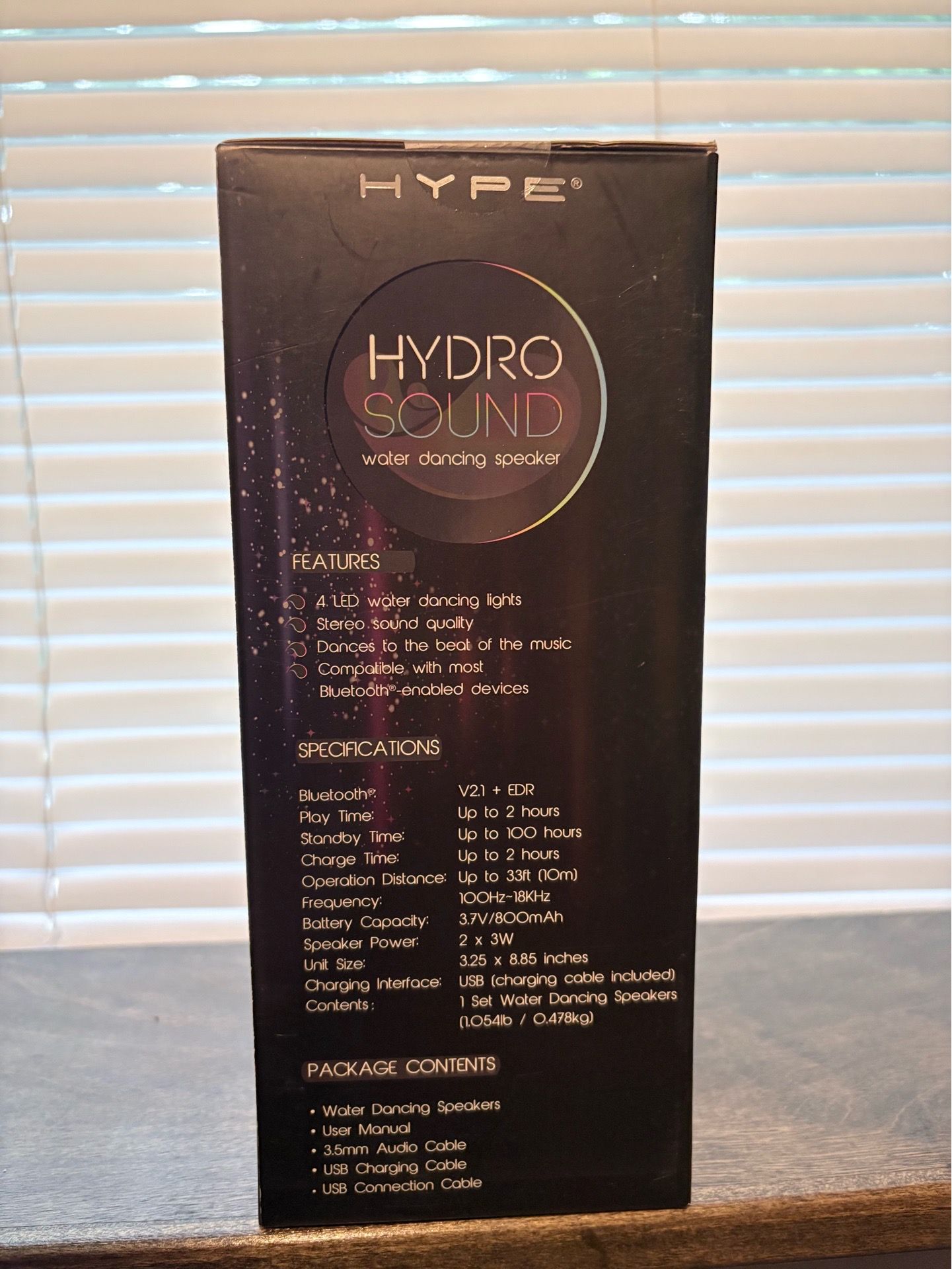 HYPE Hydro Sound Bluetooth LED Dancing Water Multimedia Speakers - photo 5