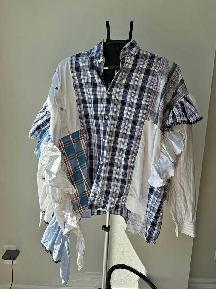 Upcycled oversized shirt