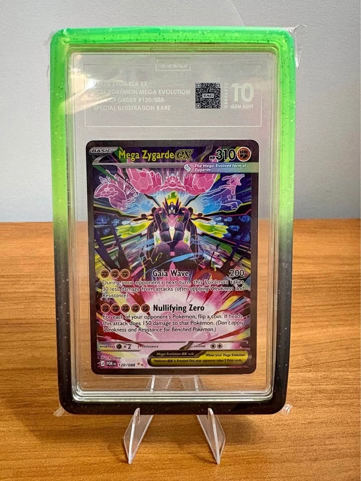 Pokemon Card TAG 10 Gem Mint Mega Zygarde EX 120/088 SIR
