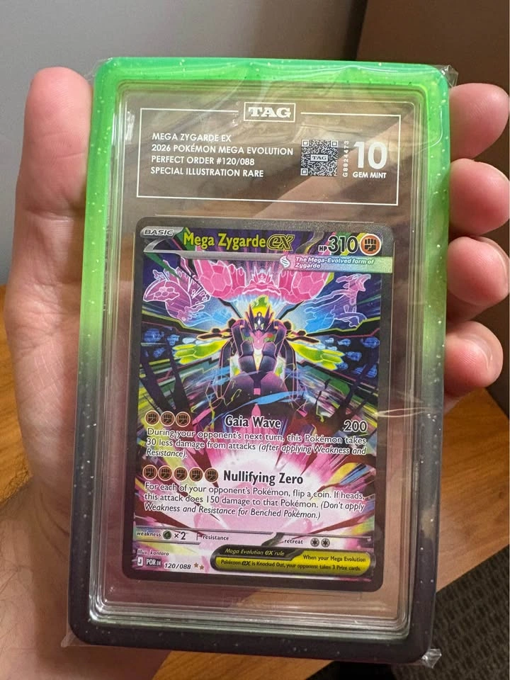 Pokemon Card TAG 10 Gem Mint Mega Zygarde EX 120/088 SIR - photo 3