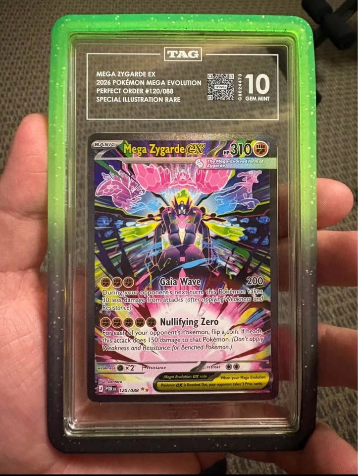 Pokemon Card TAG 10 Gem Mint Mega Zygarde EX 120/088 SIR - photo 5