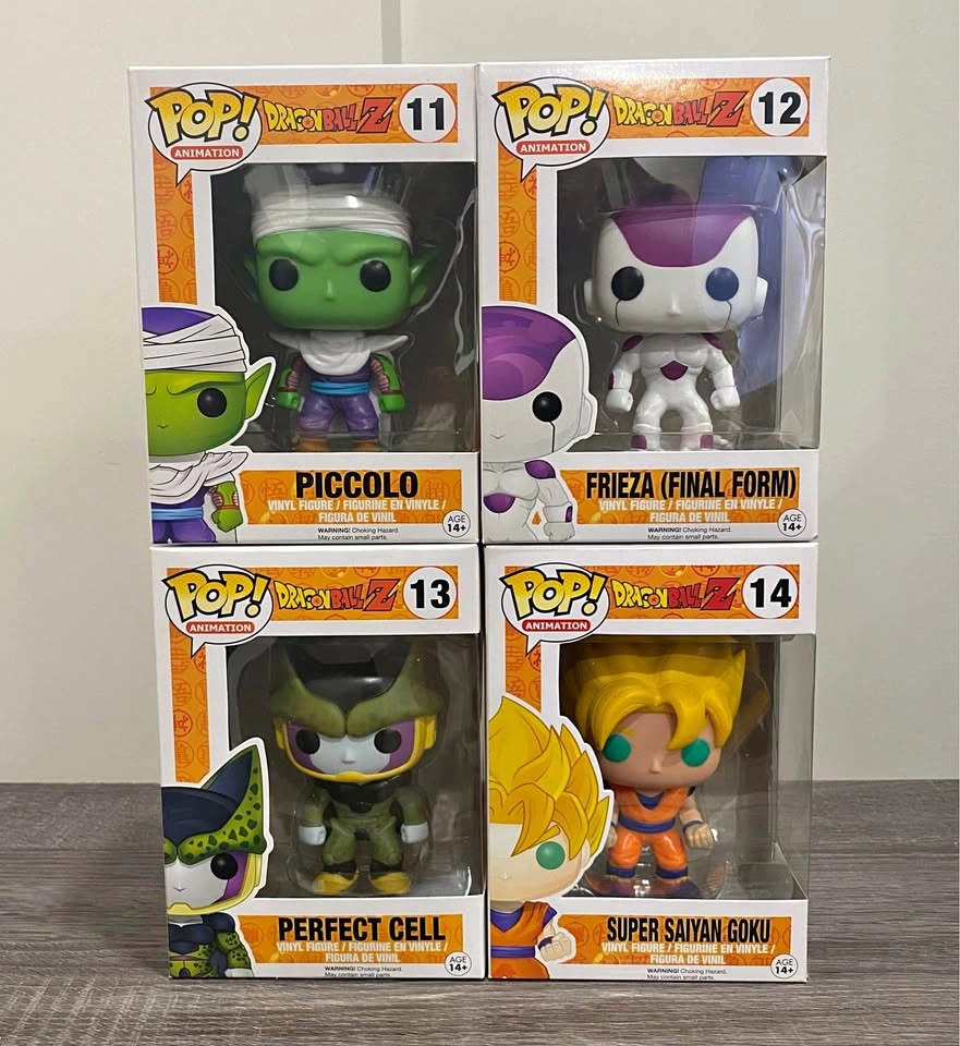 Dragon Ball Z Funko Pop Bundle - Piccolo, Frieza, Cell, Goku