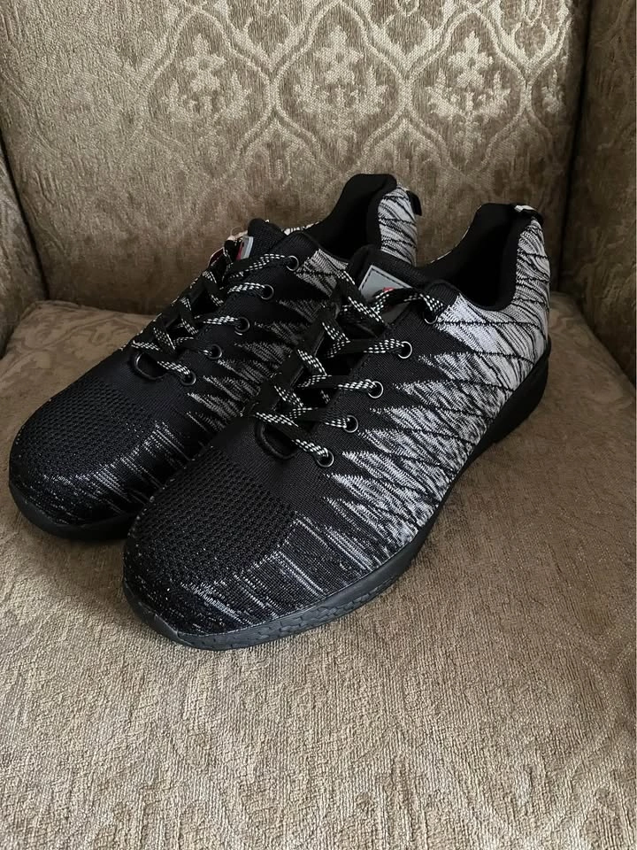 BELILENT Black White Patterned Safety Shoes ⚽️ - photo 3
