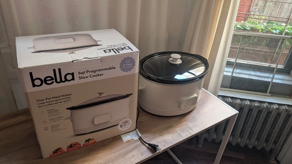 Bella 6 Qt Programmable Slow Cooker — Oatmilk — Like New - photo 3