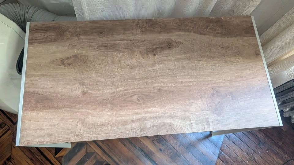 Coavas Folding Desk — Walnut Top / White X-Frame - photo 3