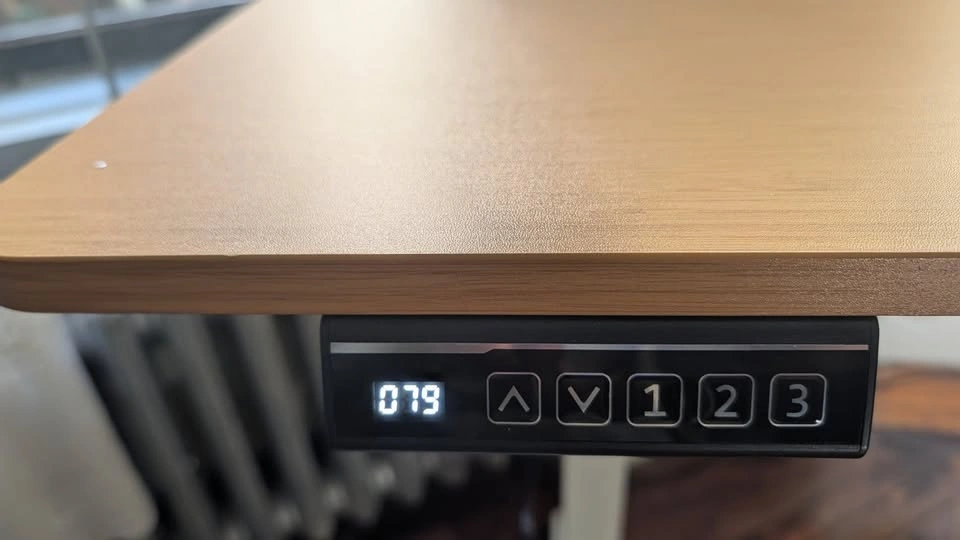 Electric Standing Desk — Bamboo Top, 55", Dual- Memory - photo 2