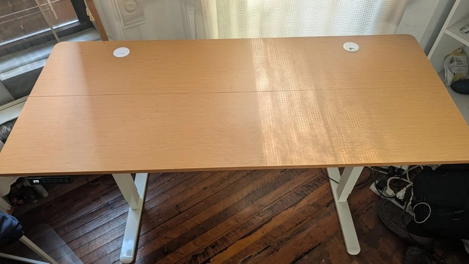 Electric Standing Desk — Bamboo Top, 55", Dual- Memory - photo 3