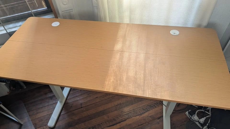 Electric Standing Desk — Bamboo Top, 55", Dual- Memory - photo 4
