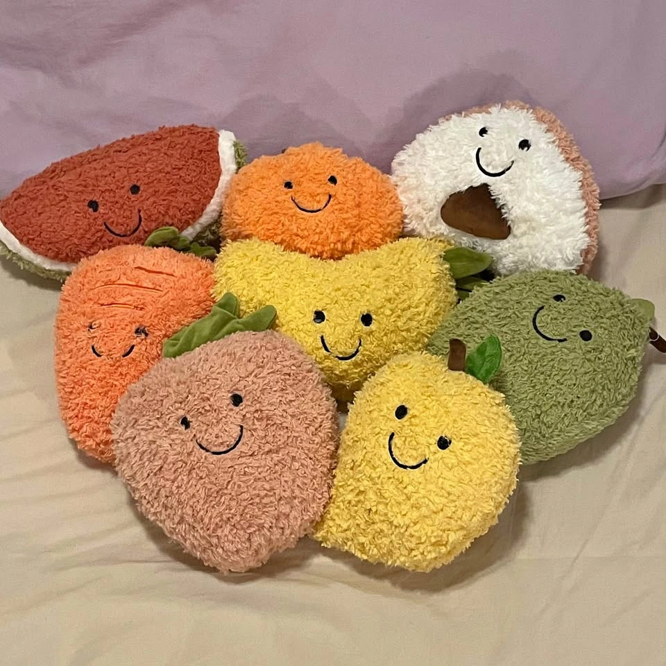 Cute food stuffies