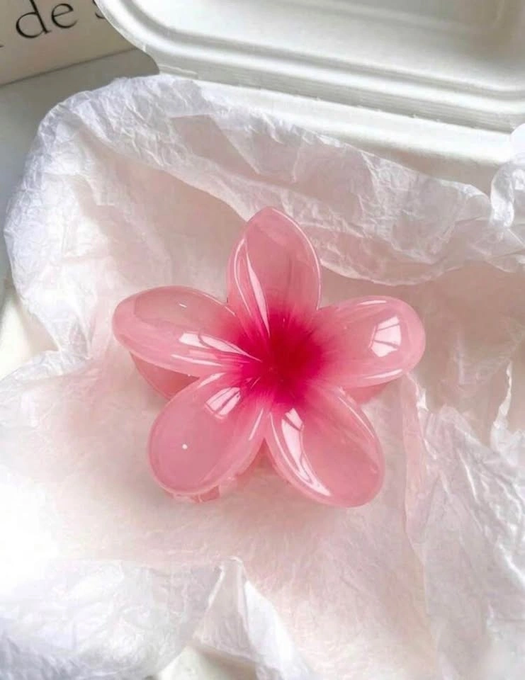 Hibiscus flower hair clip - photo 2