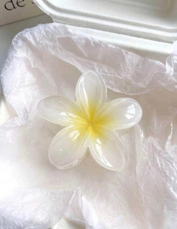 Hibiscus flower hair clip - photo 3