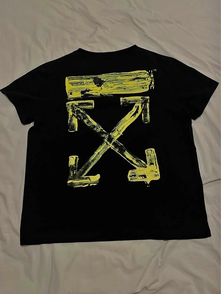 OFF-WHITE Oversized Acrylic Arrows T-Shirt (BLACK)