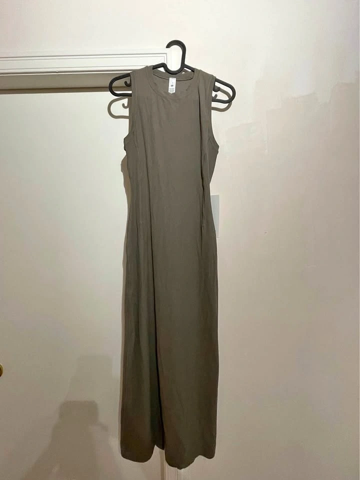 Lululemon All Aligned Midi Dress - Dark Olive